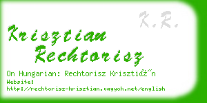 krisztian rechtorisz business card